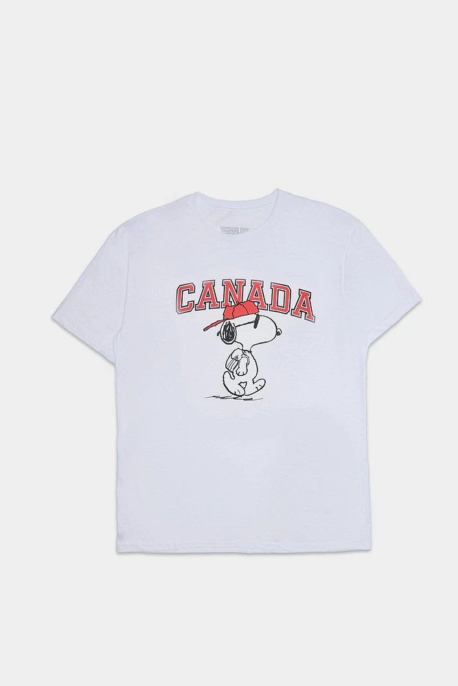 Peanuts Canada Graphic Boyfriend Tee