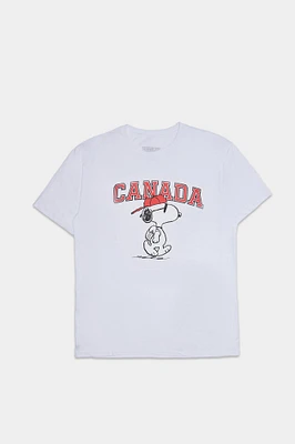 Peanuts Canada Graphic Boyfriend Tee