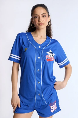 Maillot de baseball en maille aérée Peanuts 50