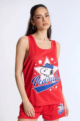 Peanuts Star Mesh Tank Top