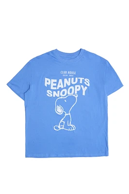 T-shirt décontracté imprime? graphique Peanuts Snoopy