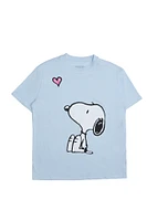 T-shirt décontracté imprime? à paillette graphique Peanuts Snoopy Coeur