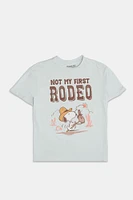 Peanuts Snoopy Not My First Rodeo Graphic Boyfriend Tee