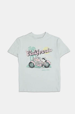 Peanuts Snoopy California Graphic Boyfriend Tee