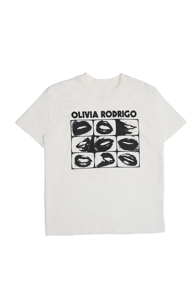 T-shirt décontracté imprime? graphique Olivia Rodrigo