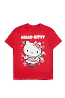 Hello Kitty Christmas Outfit Graphic Relaxed Tee