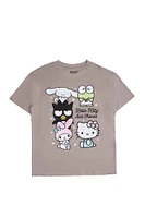 Hello Kitty And Friends Graphic Glitter Relaxed Tee