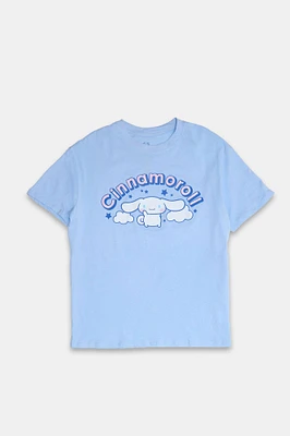 Cinnamoroll Graphic Puff Print Boyfriend Tee