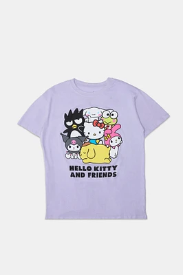 T-shirt coupe garçonne imprime? graphique Hello Kitty And Friends