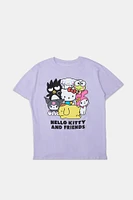 T-shirt coupe garçonne imprime? graphique Hello Kitty And Friends