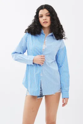 AERO Poplin Button-Up Relaxed Shirt
