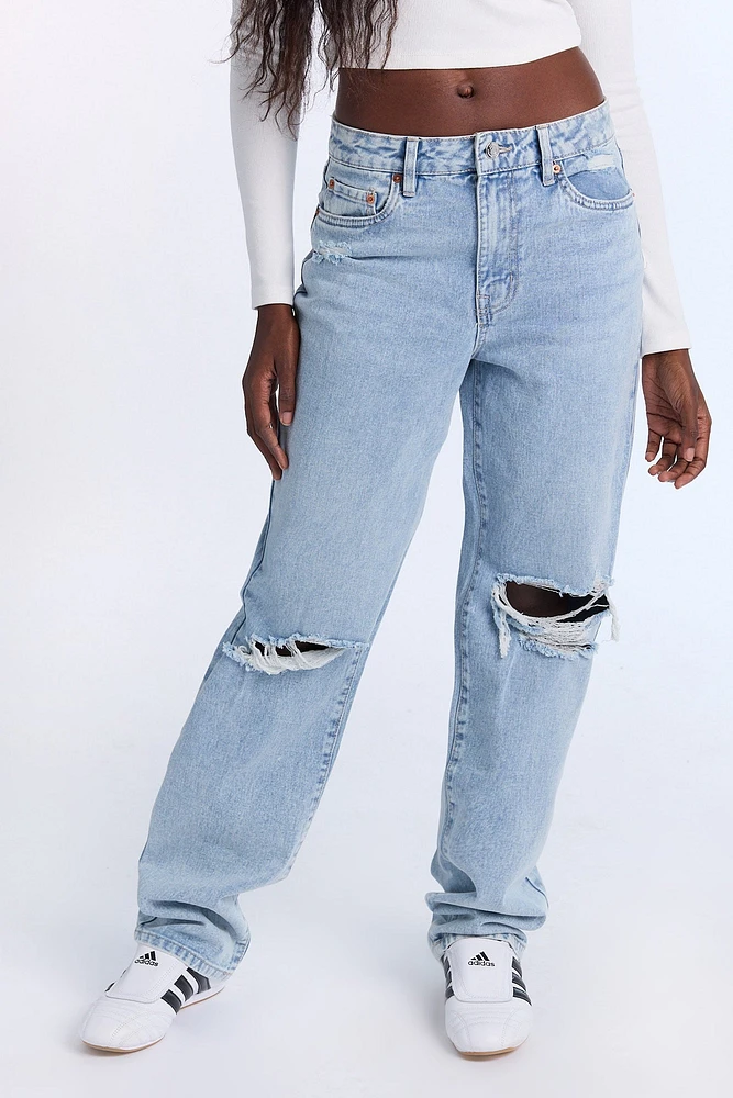 Jean ample taille haute AERO