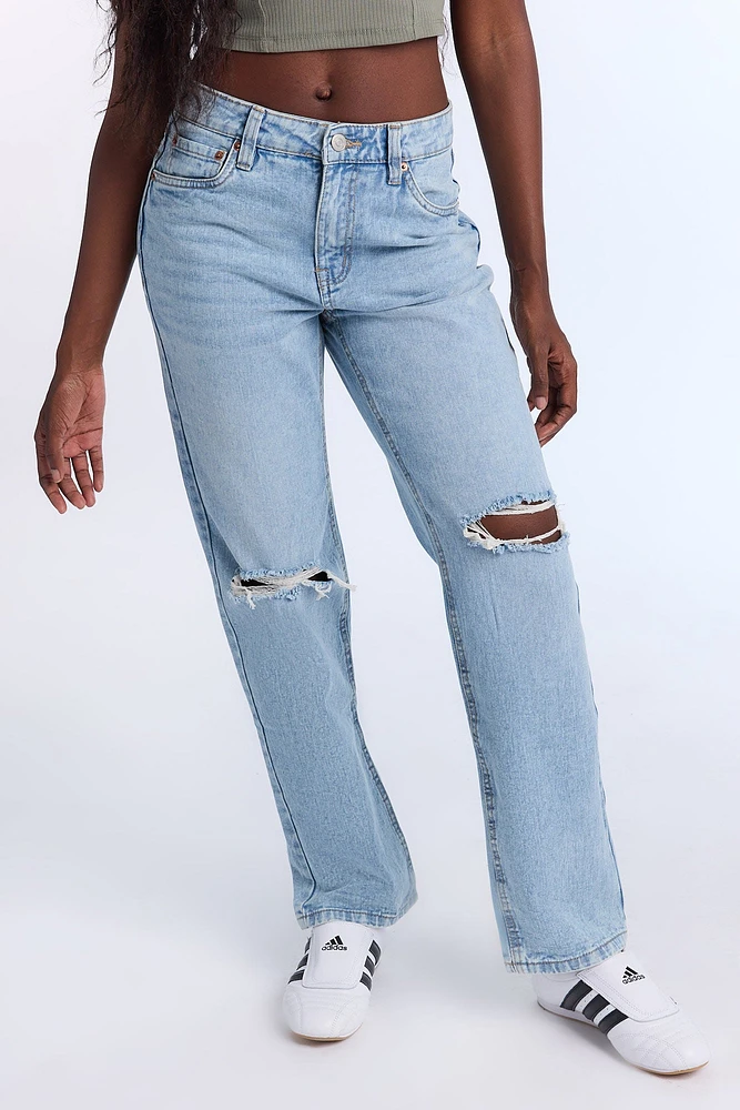 AERO Super High Rise Straight Jeans