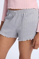 Pointelle Knit Sleep Shorts