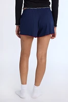 Pointelle Knit Sleep Shorts