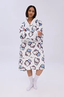 Hello Kitty Printed Oversized Hoodie