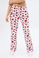 Hello Kitty Stockings Printed Pajama Pants