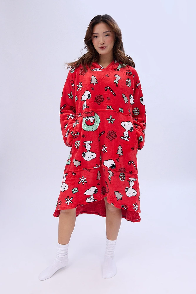 Peanuts Snoopy Printed Oversized Hoodie