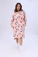 Hello Kitty Printed Oversized Hoodie