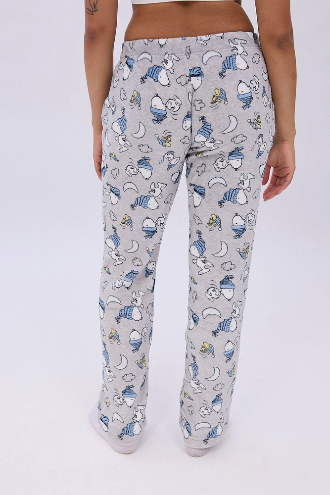 Peanuts Snoopy Moon Crescents Printed Pajama Pants