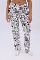 Peanuts Snoopy Hearts Printed Pajama Pants