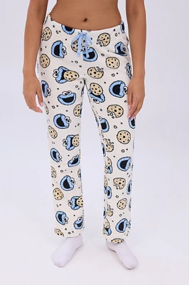 Cookie Monster Printed Pajama Pants