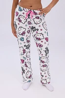 Hello Kitty Heart Printed Pajama Pants