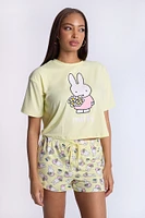 Ensemble short et t-shirt pyjama super doux imprimé Miffy