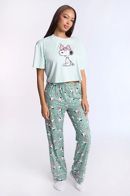 Ensemble jogger et t-shirt pyjama super doux imprimé Peanuts