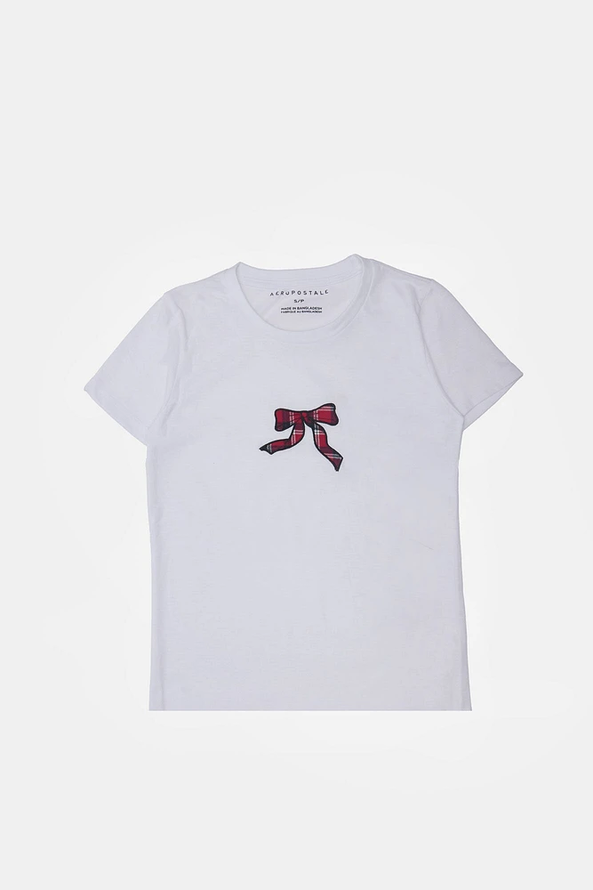 T-shirt classique graphique AERO à noeud en carreaux