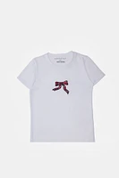 AERO Plaid Bow Graphic Tee