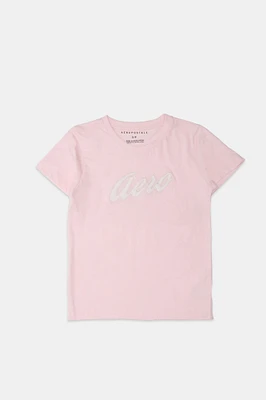 AERO Lace Applique Graphic Tee