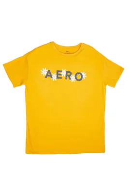 AERO Daisies Graphic Boyfriend Tee