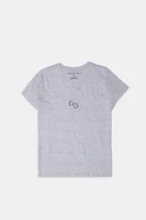 T-shirt classique graphique brodé AERO dés