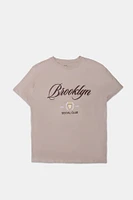 AÃ©ropostale Brooklyn Soccer Club Graphic Boyfriend Tee