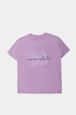 Aéropostale Butterfly Graphic Boyfriend Tee
