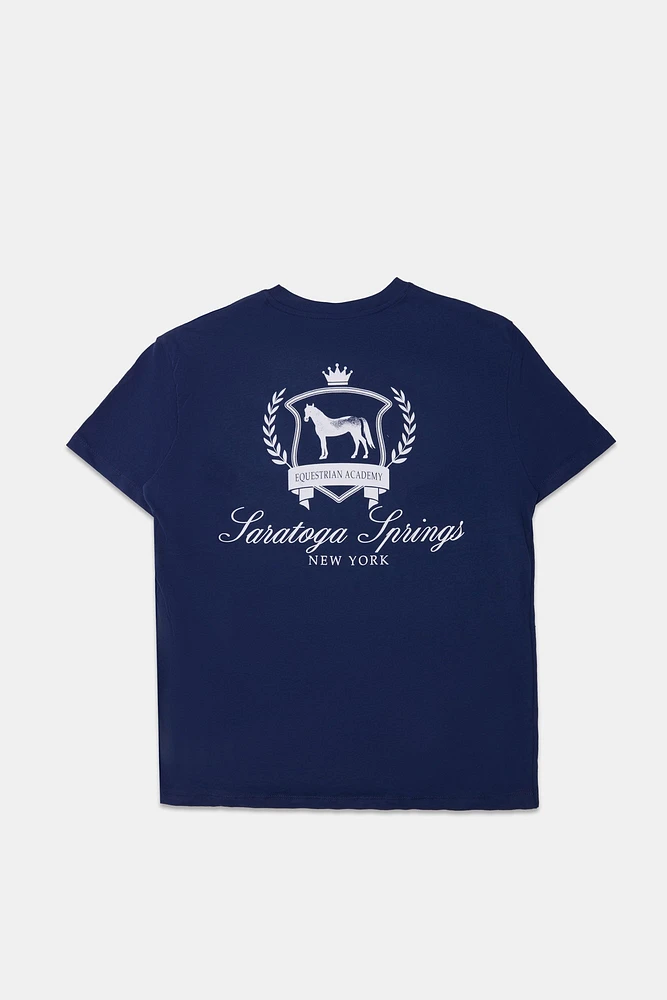 Aéropostale Saratoga Springs New York Graphic Boyfriend Tee