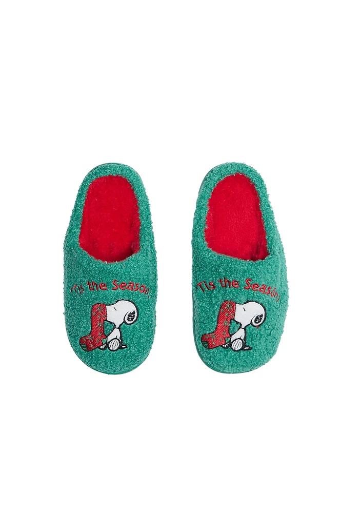 Peanuts Snoopy 'Tis The Season Slippers