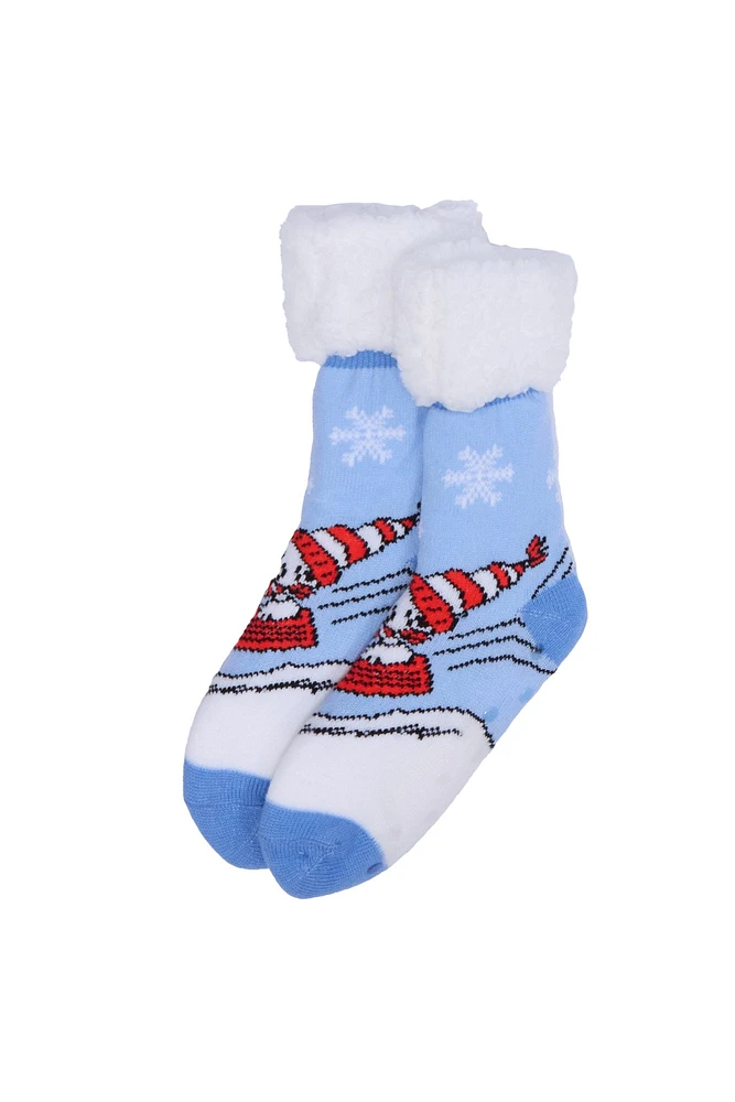 Peanuts Snoopy Sherpa-Lined Reading Socks