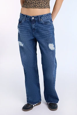 AERO Low Rise Baggy Jeans