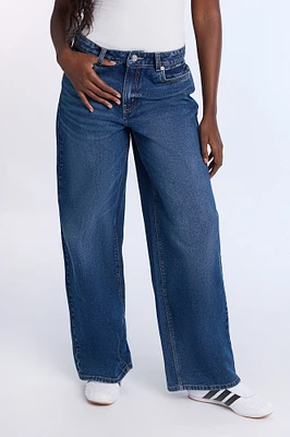 AERO Low Rise Baggy Wide Leg Jeans