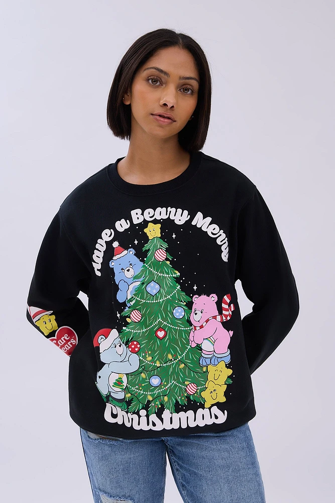 Care Bears Holidays Graphic Crew Neck Sweatshirt