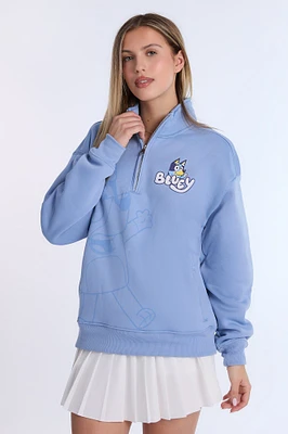 Chandail à col zippé Bluey