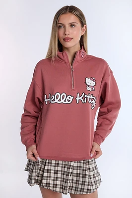 Hello Kitty Quarter-Zip Sweatshirt