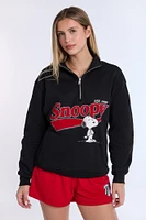 Chandail à col zippé Peanuts Snoopy