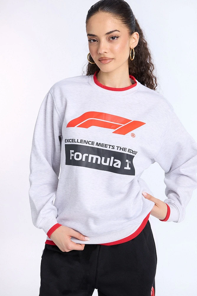 Formula 1 Graphic Crew Neck Sweatshirt