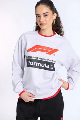 Formula 1 Graphic Crew Neck Sweatshirt