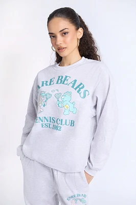 Care Bears Tennis Club Graphic Crew Neck Sweatshirt
