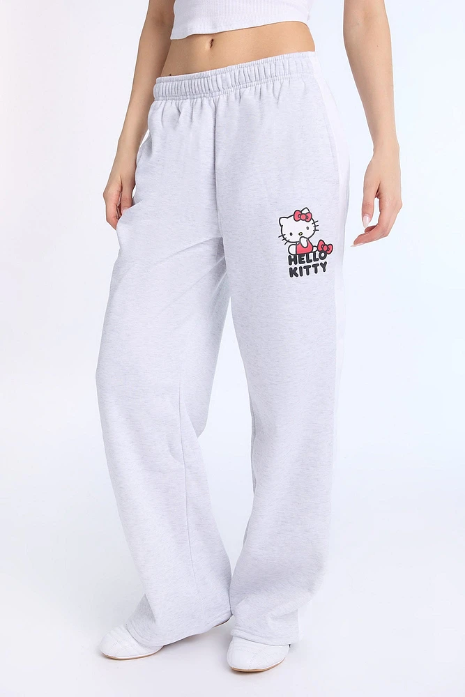 Pantalon de survêtement à jambe large Hello Kitty