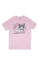 Kuromi Melody Graphic Relaxed Tee